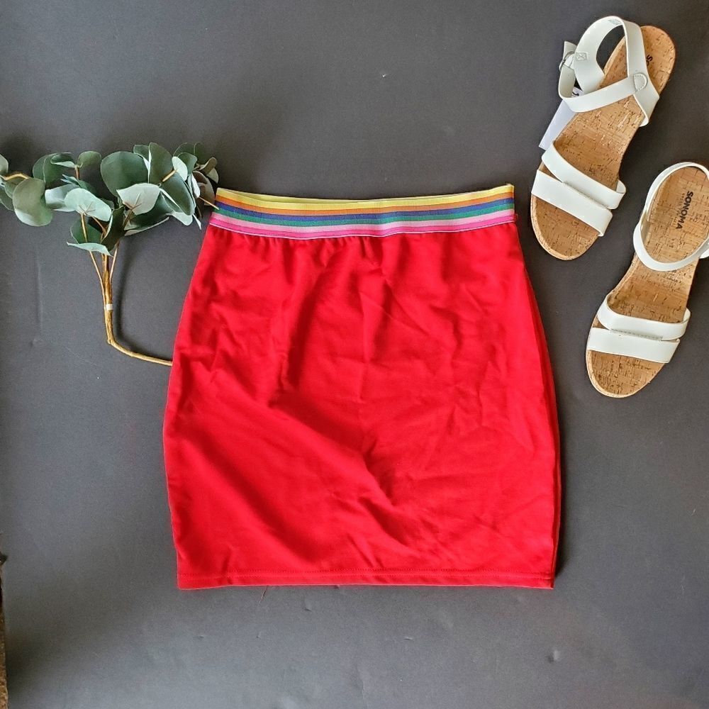 Shein red Tight Skirt